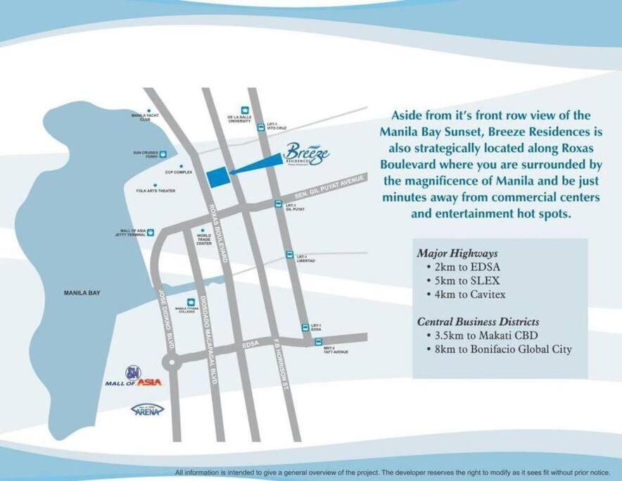 Breeze Residences - 1Br Unit With Balcony -Top Floor مانيلا المظهر الخارجي الصورة